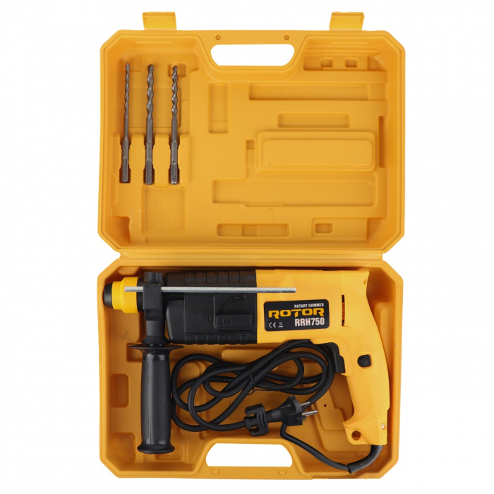 Ciocan rotopercutor ROTOR RRH750 , 750 W, 850 RPM, 4000 BPM [4]