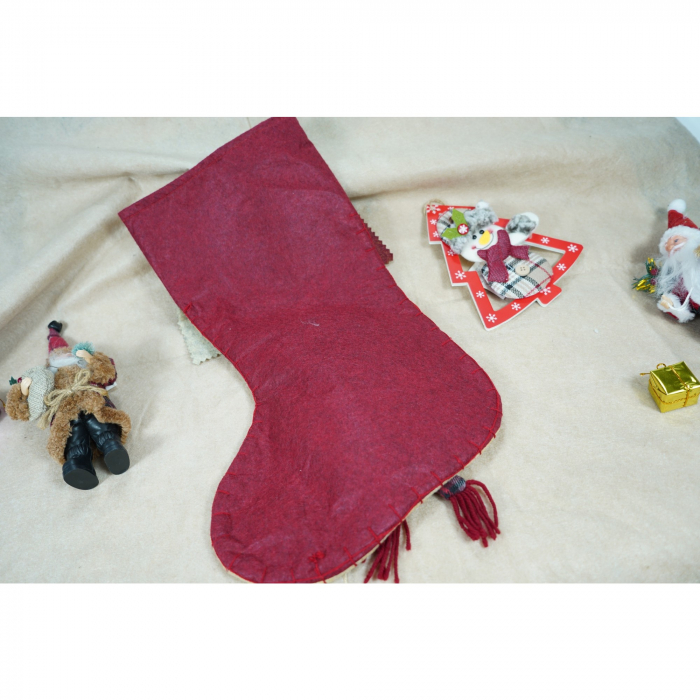 Ciorap Cadouri, Flippy,cu model om de zapada,crem, marimea 20x40 cm, textil, interior [5]