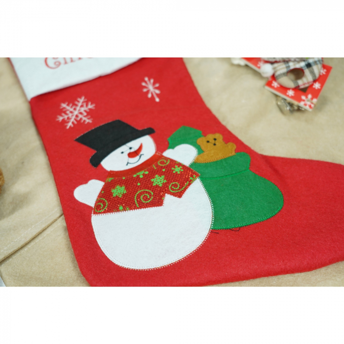Ciorap Cadouri, Flippy,cu model om de zapada,rosu, marimea 19x38 cm, textil, interior [3]