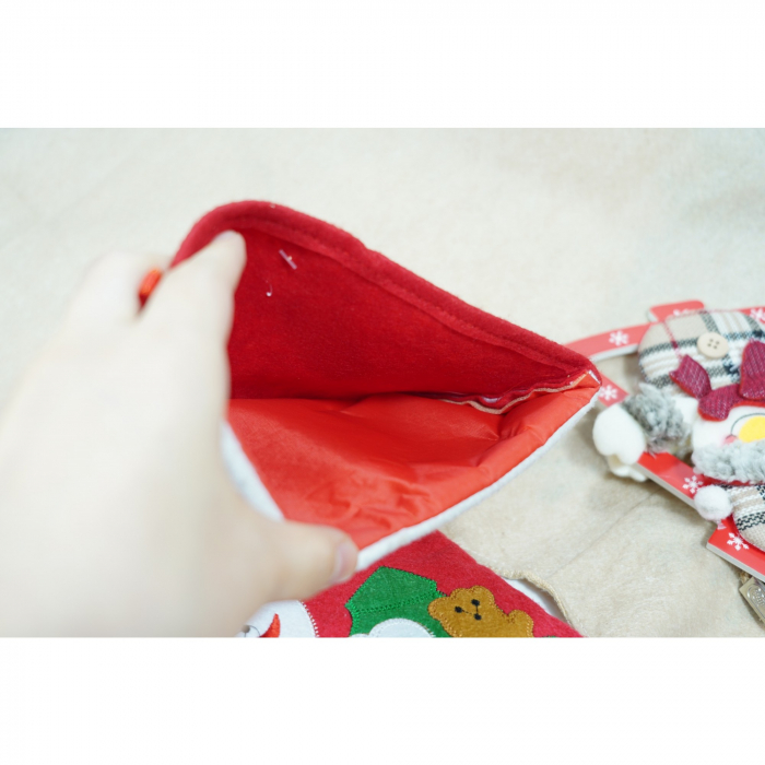 Ciorap Cadouri, Flippy,cu model om de zapada,rosu, marimea 19x38 cm, textil, interior [5]