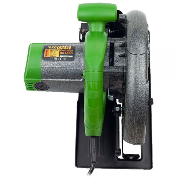 Circular electric de mana Procraft KR2830, 2.8 kW, 235 mm, 4500 rot/min [5]