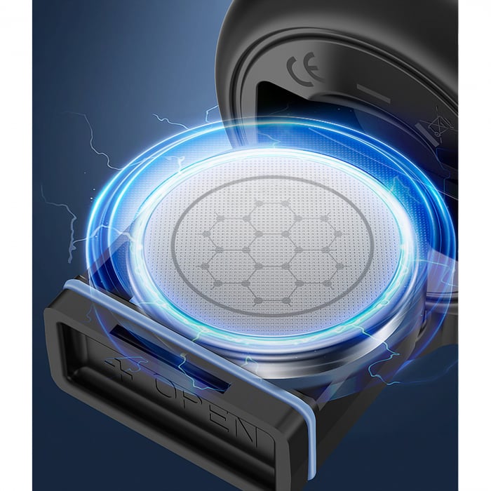 Claxon electric pentru bicicleta, Flippy, rezistent la apa, 120 dB, negru [4]