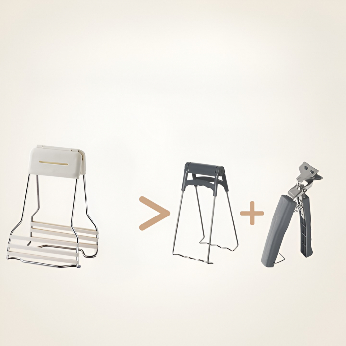 Clema pentru Boluri, Flippy, Anti-Alunecare, din Silicon, de Uz Casnic, Rezistent la Temperaturi Inalte, 17.6x11.5x5.15cm, Gri [6]