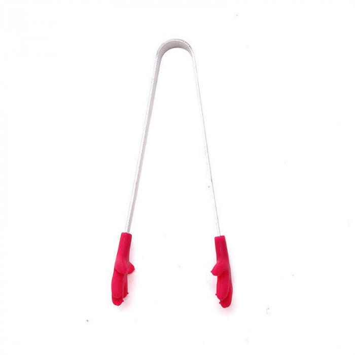 Cleste Creativ pentru Mancare, Flippy, Model Manute din Silicon, 14.5x3 cm, Rezistent la Temperaturi Inalte si Coroziune, Rosu [5]