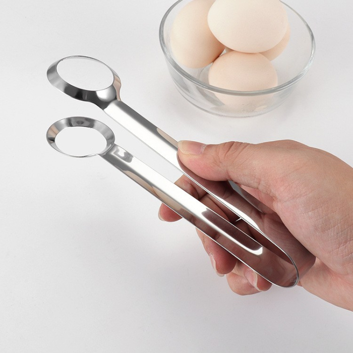 Cleste de Bucatarie, Flippy, Multifunctional, pentru Oua/Alimente/Salata, din Otel Inoxidabil, Gri [7]