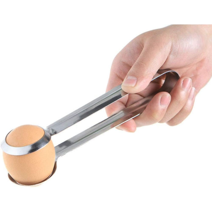 Cleste de Bucatarie, Flippy, Multifunctional, pentru Oua/Alimente/Salata, din Otel Inoxidabil, Gri [4]