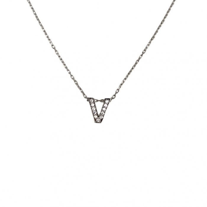 Colier Argint 925 Litera V, 40 cm [1]