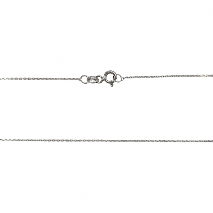 Colier din Argint 925, Inima si Fluture cu Zirconii Albastre 42 cm [3]
