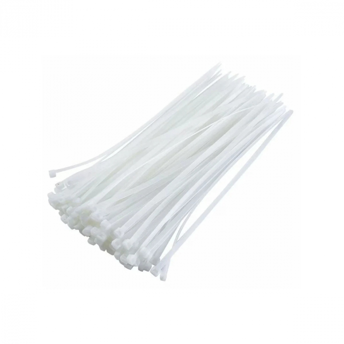 Colier plastic alb, 3x200, 100 bucati, VARGO V-701276 [1]