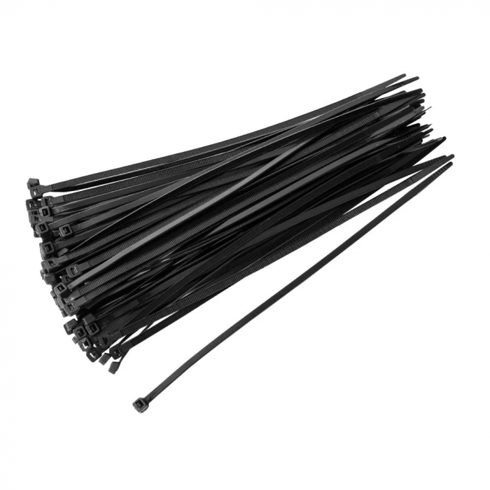 Colier plastic negru, 4x350, 100 bucati, VARGO V-118144 [1]