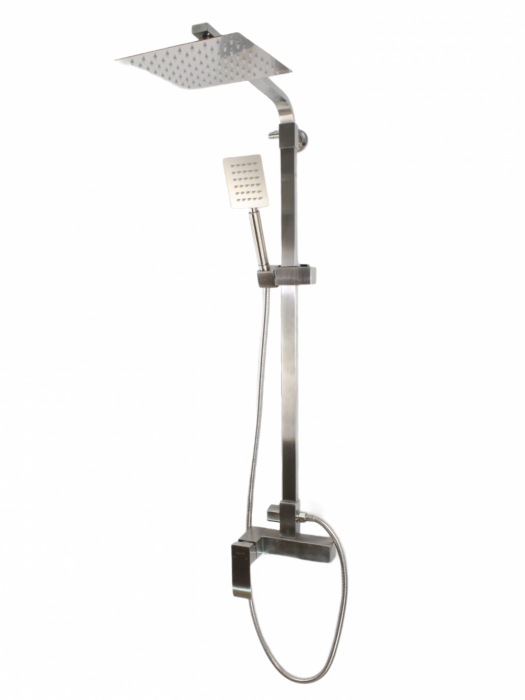 Coloana de dus Mixxus AMA-003-J, 120 cm + baterie si para, monocomanda, furtun flexibil [5]