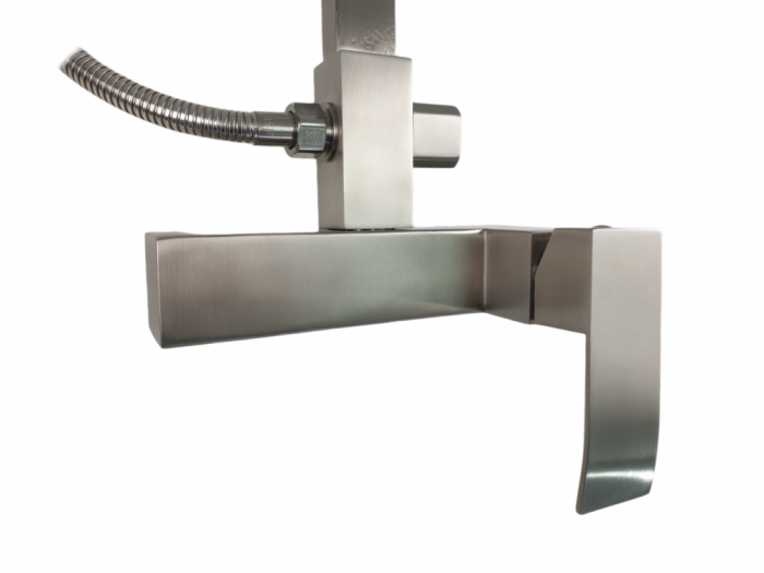 Coloana de dus Mixxus AMA-003-J, 120 cm + baterie si para, monocomanda, furtun flexibil [3]