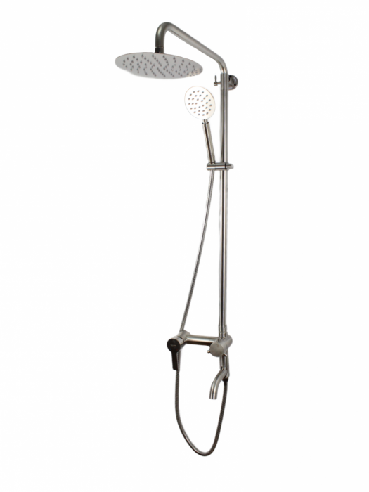 Coloana de dus Mixxus NOX-009-J, 120 cm + baterie si para, monocomanda, furtun flexibil [4]