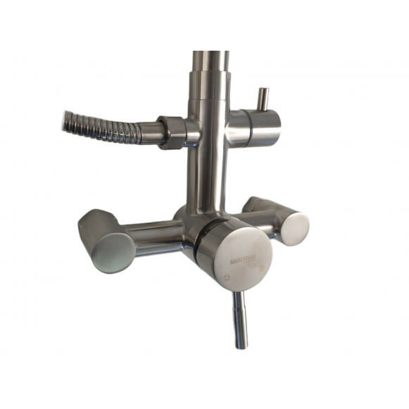 Coloana de dus Mixxus SAS-003-J, telescopica, 120 cm baterie si para, monocomanda, furtun flexibil [3]