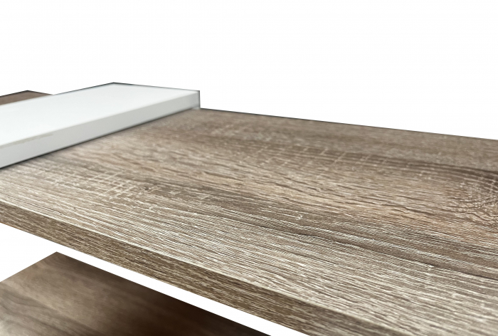Comoda TV Heden, alb si trufe, 120x25x37 cm [9]