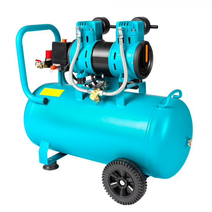 Compresor Detoolz 50L fara ulei, 1680 W, debit 214L/min, 8 bar, 2 prize de aer [5]