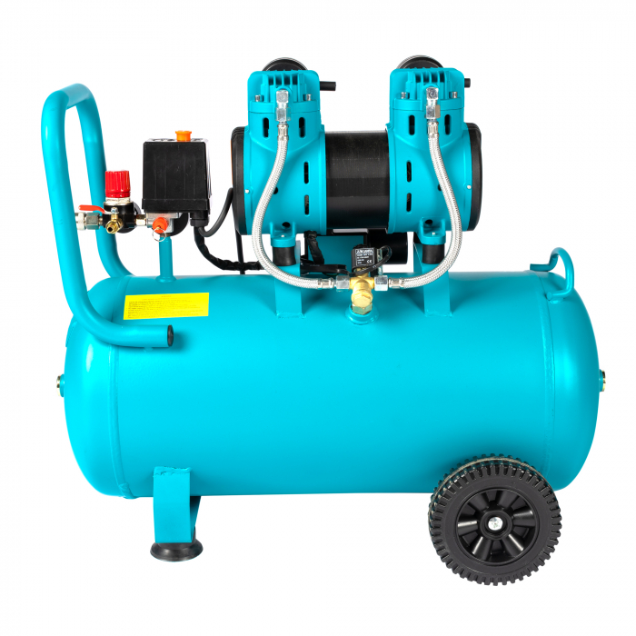 Compresor Detoolz 50L fara ulei, 1680 W, debit 214L/min, 8 bar, 2 prize de aer [18]