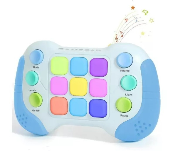 Consola interactiva de jocuri, cu 6 butoane si 600 de niveluri, Albastru/Gri [4]