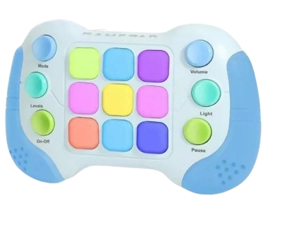 Consola interactiva de jocuri, cu 6 butoane si 600 de niveluri, Albastru/Gri [1]