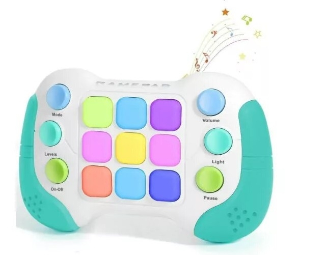 Consola interactiva de jocuri, cu 6 butoane si 600 de niveluri, Verde/Gri [3]