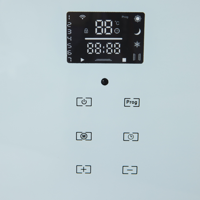 Convector electric Detoolz 1000W/2000W, Wifi, alb [4]