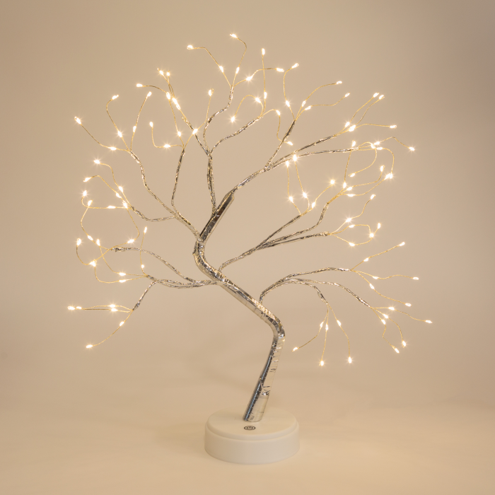 Bonsai artifical, incarcare USB/baterii AAA ,108 led-uri, alb cald [3]