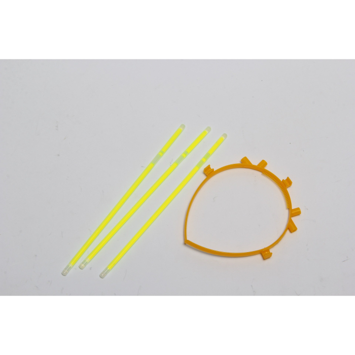 Cordeluta Decorativa, Flippy, din Plastic, Fluorescenta, Accesoriu Petrecere, Galben [6]