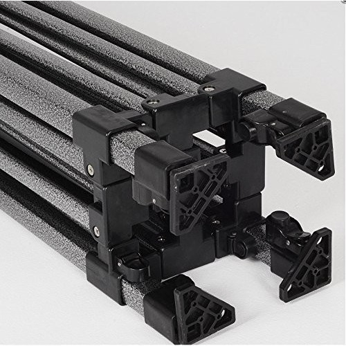 Cort Pavilion 3x4.5m Rosu Pliabil Cadru Metal pentru Curte, Gradina, Evenimente [3]