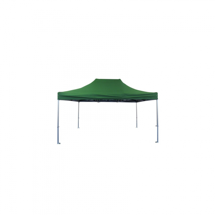 Cort Pavilion 3x4.5m Verde Pliabil Cadru Metal pentru Curte, Gradina, Evenimente [3]