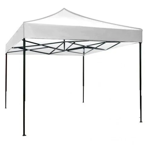 Cort pliabil pentru Evenimente, cadru metalic pentru curte si gradina, 2x2 m, Alb, Flippy [1]
