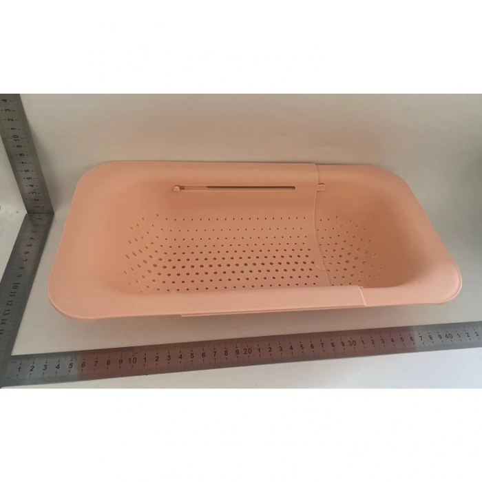 Cos pentru Scurgere Chiuveta de Bucatarie, Flippy, Plastic, Telescopic, 36x20x5 cm, Roz [2]