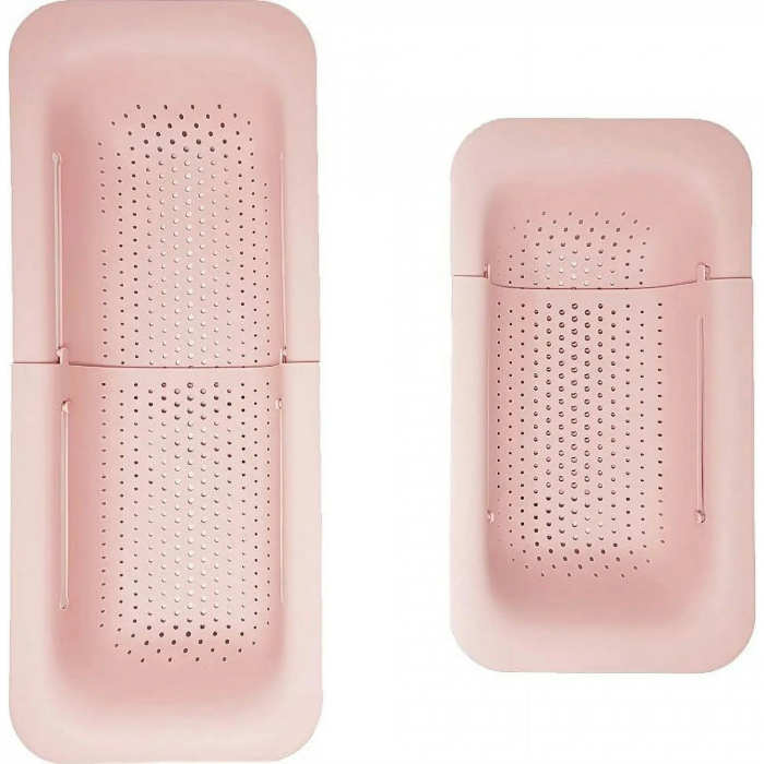 Cos pentru Scurgere Chiuveta de Bucatarie, Flippy, Plastic, Telescopic, 36x20x5 cm, Roz [4]