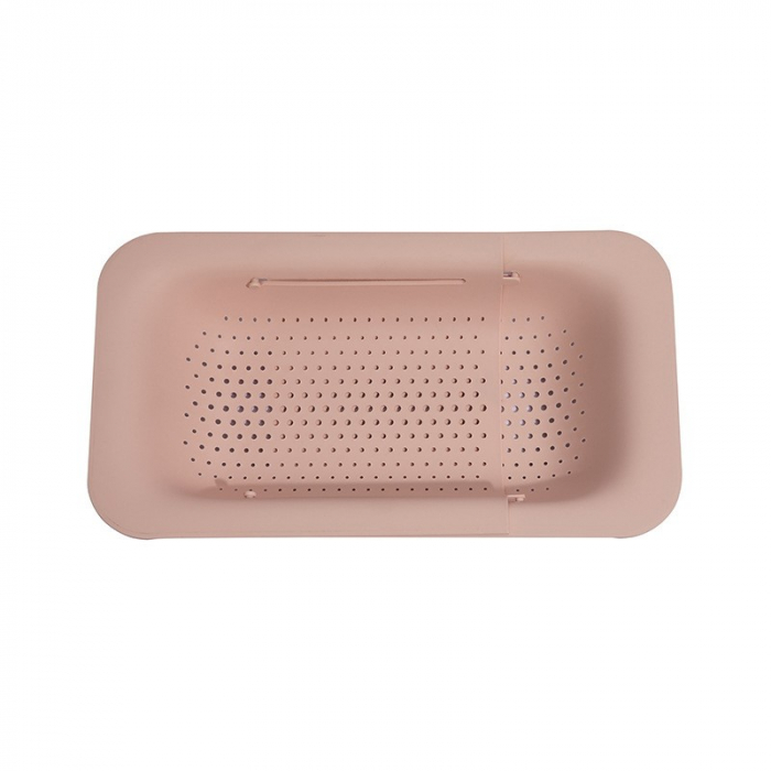 Cos pentru Scurgere Chiuveta de Bucatarie, Flippy, Plastic, Telescopic, 36x20x5 cm, Roz [1]