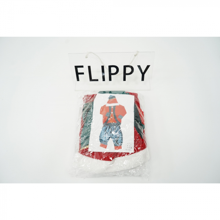 Costum Craciun, Flippy, Spiridus, rosu-verde, 10 - 13 ani, catifea [6]