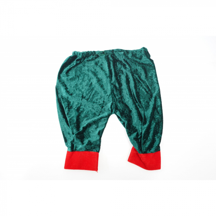 Costum Craciun, Flippy, Spiridus, rosu-verde, 7 - 9 ani, catifea [3]