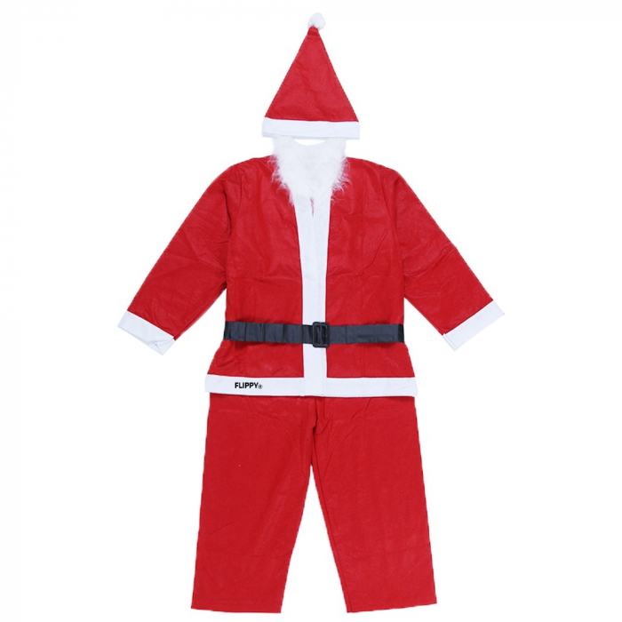 Costum Mos Craciun Flippy® Baiat, 10-12 ani, 5 piese, Polar [2]
