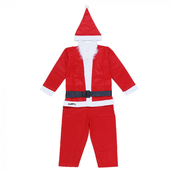 Costum Mos Craciun Flippy® Baiat, 7-9 ani, 5 piese, Polar [1]