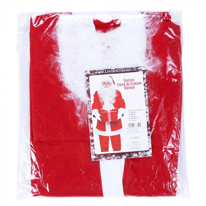 Lichidare Costum Mos Craciun Flippy® Barbat, Adult, 5 piese, Polar [3]