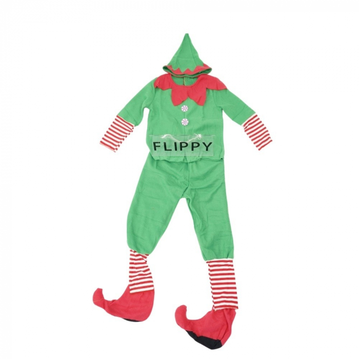 Costum Spiridus, Flippy, Baieti, 7-9 ani, Verde, Poliester [1]