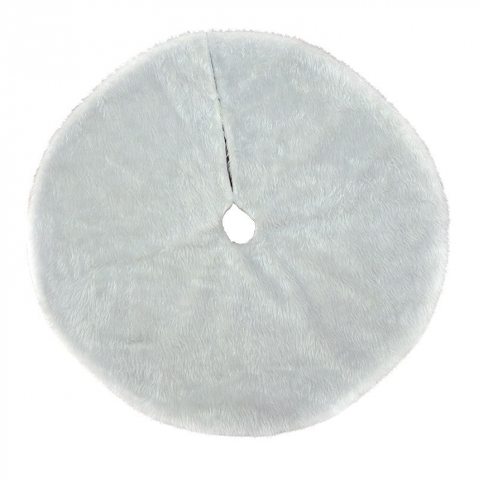 Covor pentru bradul de Craciun White Haipai, diametru 150 cm, blana cu o grosime 4 cm, alb [1]