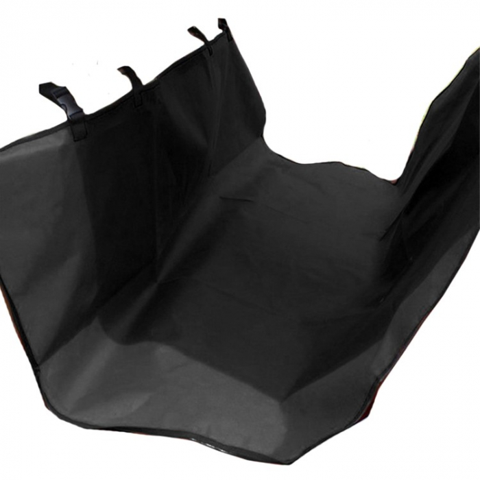 Covor pentru Masina, pentru Animalele de companie, Flippy, Covoras impermeabil, pentru Calatoriile Lungi, din Panza Oxford, 135 x 135 cm, Negru [1]