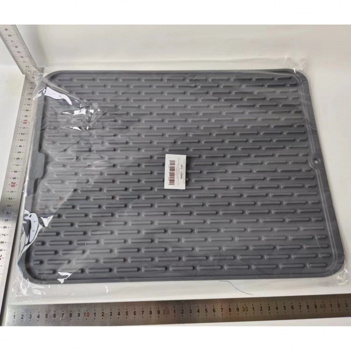 Covoras din Silicon pentru Scurgere Vase, Flippy, Uz Casnic, Rezistent la Temperaturi Ridicate, Izolator, 43x32.5 cm, Negru [2]