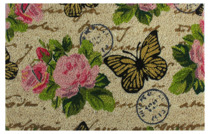 Covoras intrare Flower Power design Fluturi, 40x60 cm [1]