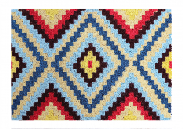 Covoras intrare Koko design Romb colorat, 40x60 cm [1]