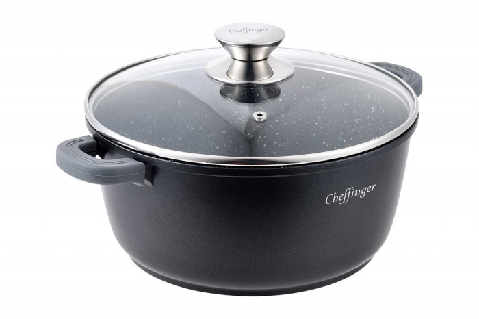 Cratita cu capac CF-DC28, acoperire din marmura, 28 cm / 5.7 L [2]