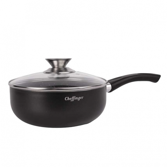 Cratita cu maner CF-SPL20, acoperire din marmura, 20cm [2]