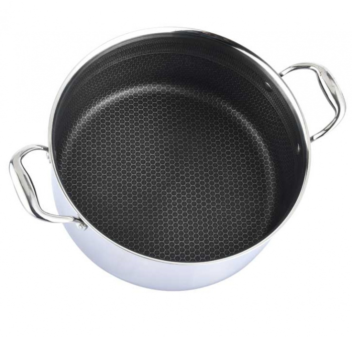 Cratita de inox joasa CF-PSC-28, anti zgarieturi, 28cm, 4L [2]