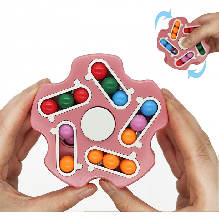 Cub magic interactiv, Magic Bean, jucarie antistres potrivit pentru copii si adulti, Stea, Roz [2]