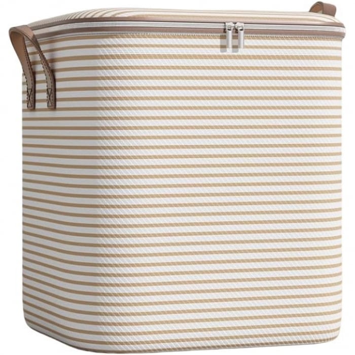 ! LICHIDARE DE STOC ! Cutie de Depozitare cu Fermoar, Flippy, Pliabila, Maner Ranforsat, Fermoar Rezistent, pentru Haine, Paturi, Plapume, Perne, Lenjerii de Pat, Jucarii, 50x40x50 cm, 100 Litri, in D [1]