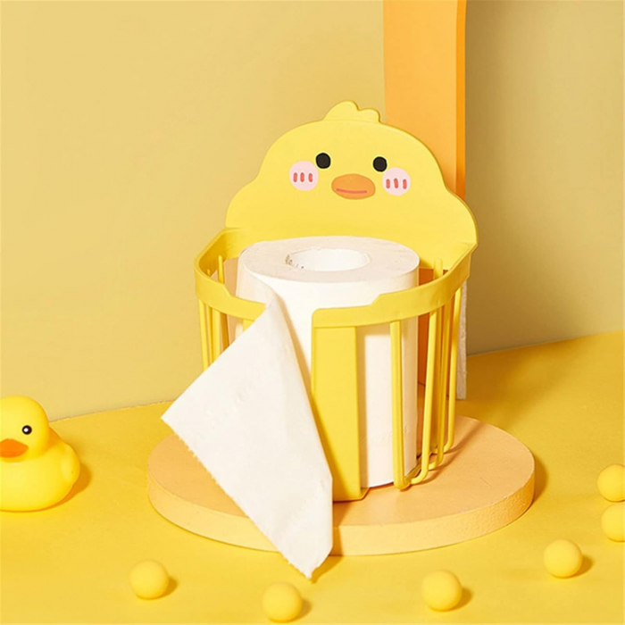 Cutie de Depozitare, Flippy, din Plastic, Montare pe Perete, Model Ratusca, 17.5x13.5x12 cm, Galben [4]